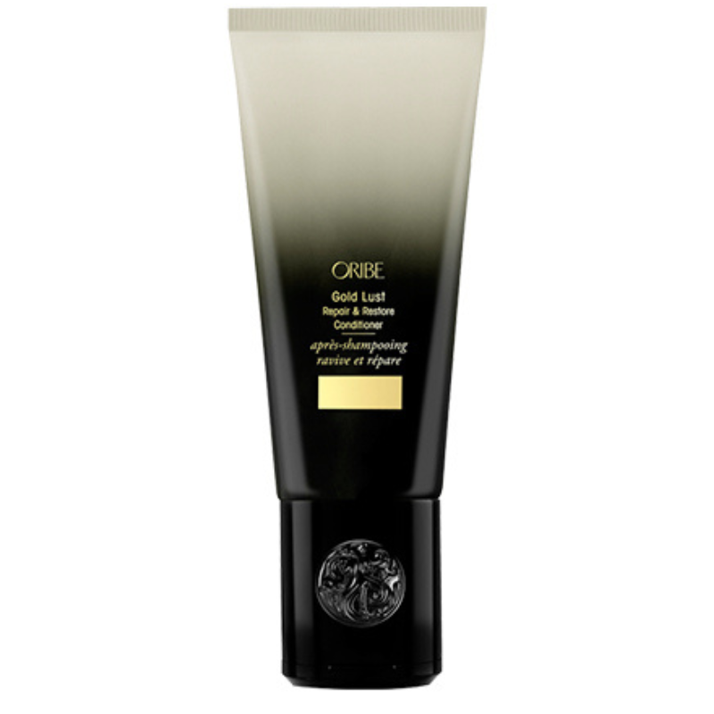 Oribe gold lust repair restore balsam svart vit guld